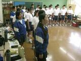 ２年１組は、男子の響きがある声と女子の高い声のコントラストが魅力の合唱です。